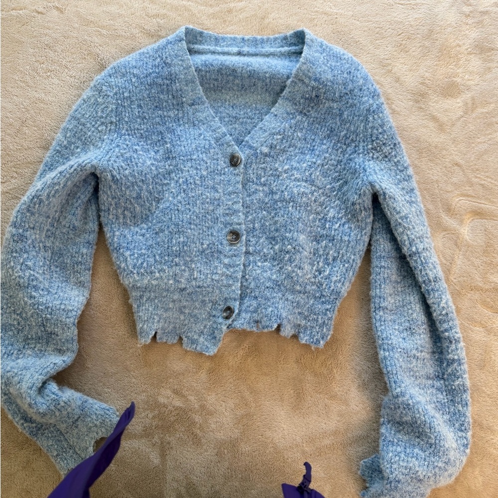 Andersson Bell Cozy Blue Women's Cardigan Sweater
